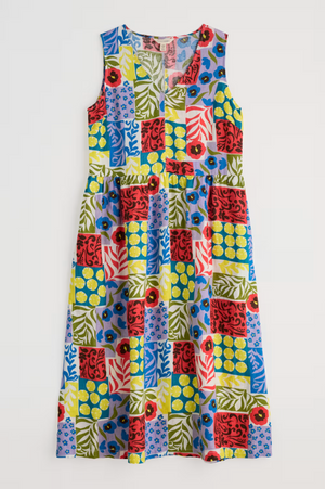 Seasalt Cornwall Lowland Heather Dress in Headland Patchwork Mix