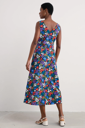 Seasalt Cornwall Sky Beyond Dress in Crayon Floral Maritime