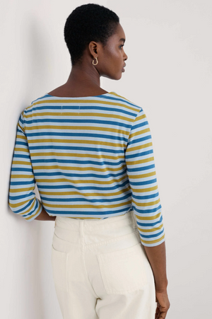 Seasalt Cornwall Sailor Top in Duet Mini Cornish Pear