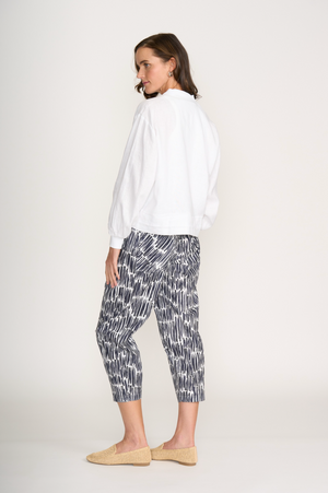 Foil Pump It Up Trapeze Pant in Code Print