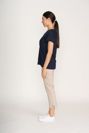 Foil Finish Line Trapeze Pant in Sand