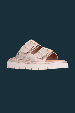 loscabos Toledo Sandal in Beige Lizard