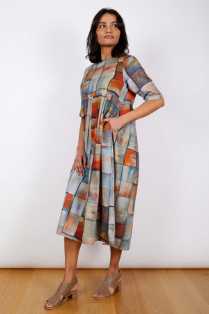 JJ Sisters Studio Mosaic Dress in Urban Mosaic
