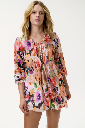 oneseason Poppy Top in Soller Cotton Multi
