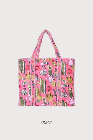 CYC Cactus Velvet Tote in Pink