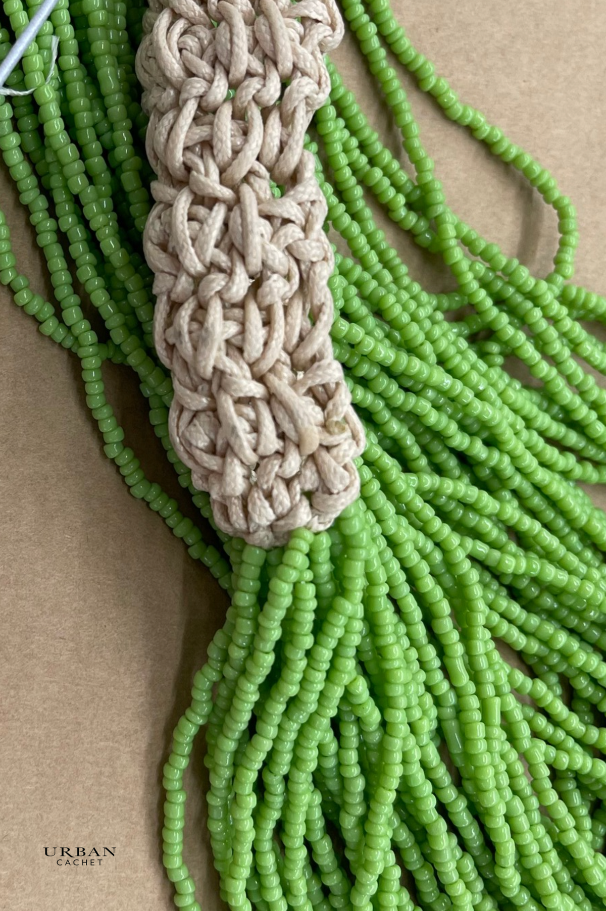 Namastai Confetti Beaded Necklace in Green