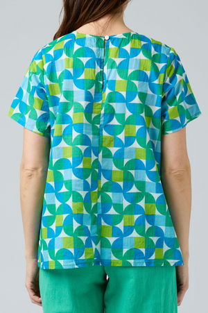 CAKE Zimmi Top in Square Circle