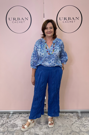 Namastai Wander Wide Leg Pant in Cycladic