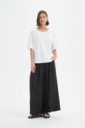 Tirelli Wide Sleeve Yoke Tee in White