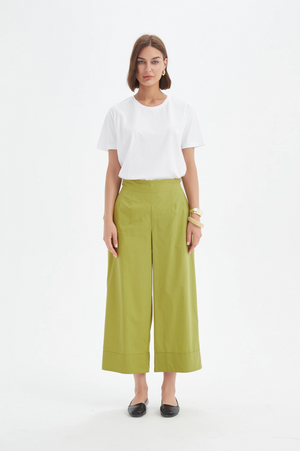 Tirelli Classic Lyocell Pant in Split Pea
