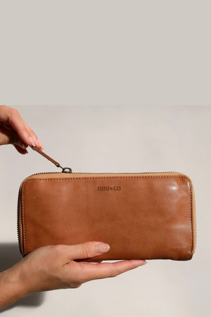 JUJU & Co Slim Wallet in Tan
