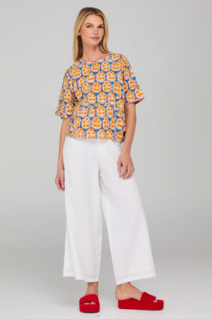 Boom Shankar Guru Top in Emilia Blue