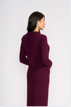 Foil Be Good Sweater in Cherry Lacquer