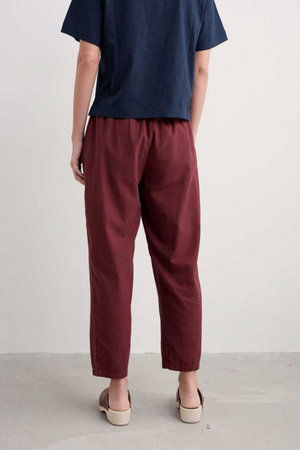 Seasalt Cornwall Vow Cave Trouser in Forest Garden Dark Cinnamon