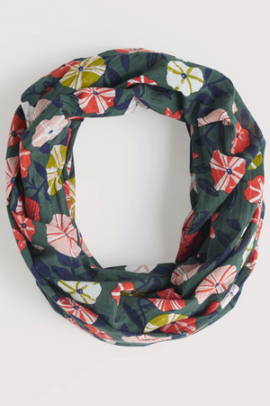 Seasalt Cornwall New Everyday Circle Scarf in Winding Petunias Grove