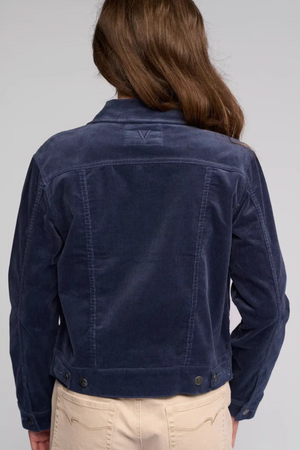 Vassalli Core Pinwale Denim Jacket in Slate