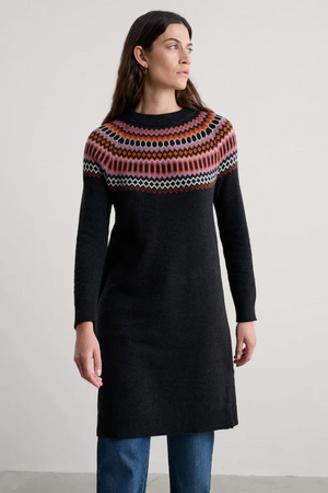 Seasalt Cornwall Bird Ring Dress in Modernist Elderberry Onyx