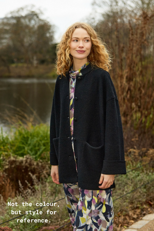 Mansted Denmark Bona Boiled Wool Jacket in Dark Aqua
