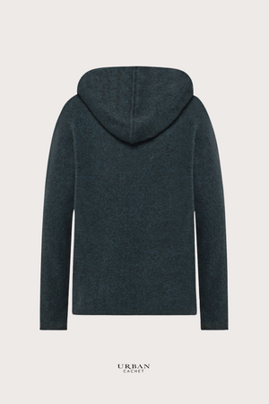 Mansted Denmark Zoley Yak Hoodie in Cold Green