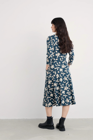 Seasalt April Dress in Organic Shapes Dark Lugger