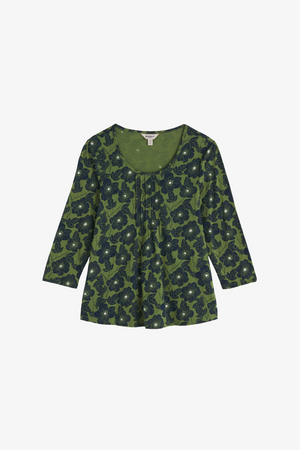Seasalt Cornwall Penhollow Top in Anemone Sketch Cedar Green
