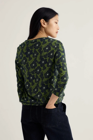 Seasalt Cornwall Penhollow Top in Anemone Sketch Cedar Green