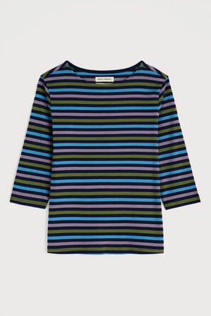 Seasalt Cornwall Sailor Top in Tri Mini Cornish Lagoon