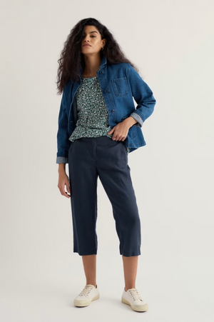 Seasalt Brawn Point Crop Pants in Maritime