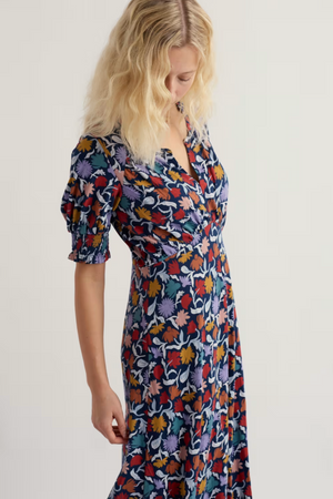 Seasalt Cornwall Fenil Dress in Garden Floral Sea Cave