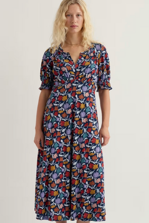 Seasalt Cornwall Fenil Dress in Garden Floral Sea Cave