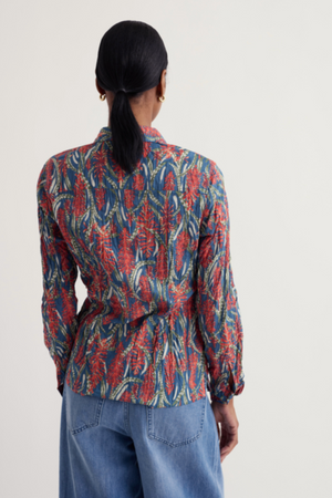 Seasalt Cornwall Larissa Shirt in Red Hot Poker Dusk