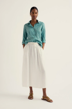 Seasalt Cornwall Larissa Shirt in Little Sponge Spot Sardine