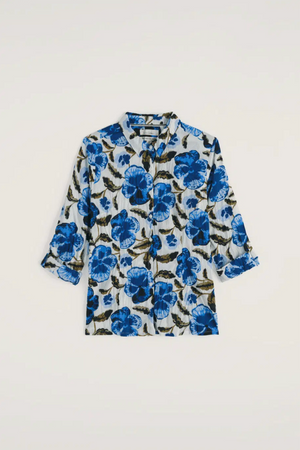 Seasalt Cornwall Larissa Shirt in Spring Pansy Chalk