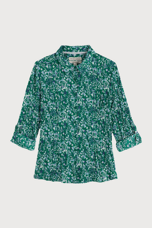 Seasalt Cornwall Larissa Shirt in Woodland Floral Dark Stem