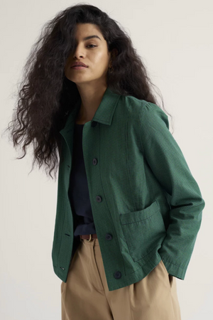 Seasalt Cornwall Carnon Downs Jacket in Forest Garden Spring Green