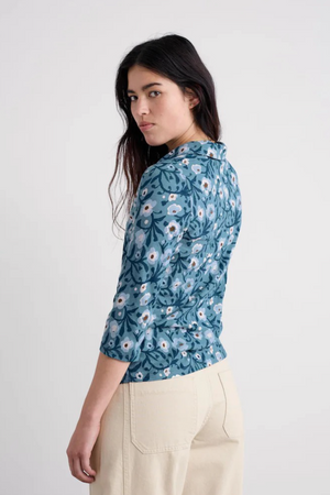 Seasalt Cornwall Wavecrest Shirt in Blotted Anemone Minnow
