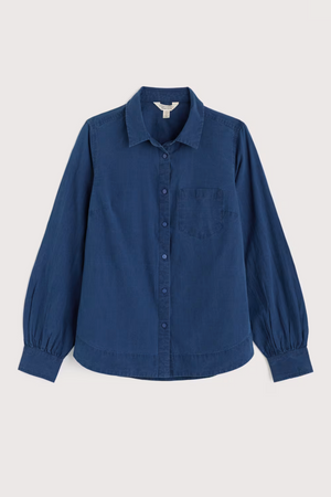 Seasalt Isla Shirt in Mid Indigo