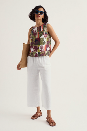 Seasalt Cornwall Colour Study Top in Floral Splice Cacao