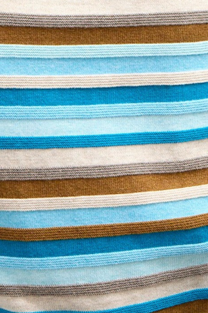Mansted Denmark Andie Eco Link Stripe Wedge Top in Turquoise