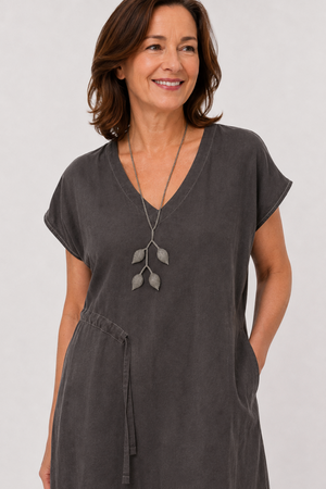 Urban Cachet Accessories Handmade Knitted Jakarta Necklace in Silver