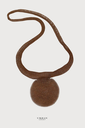 Urban Cachet Accessories Handmade Knitted Lovina Necklace in Copper