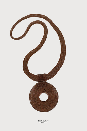 Urban Cachet Accessories Handmade Knitted Uluwatu Necklace in Copper