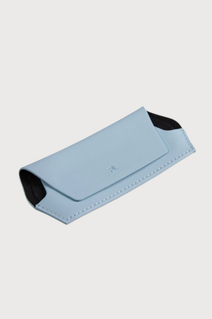 FOX and LEO Slimline Glasses Case in Sky Blue