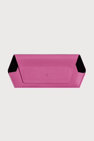 FOX and LEO Slimline Glasses Case in Hot Pink