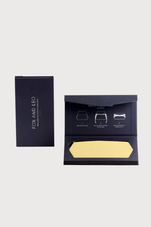 FOX and LEO Slimline Glasses Case in Yellow