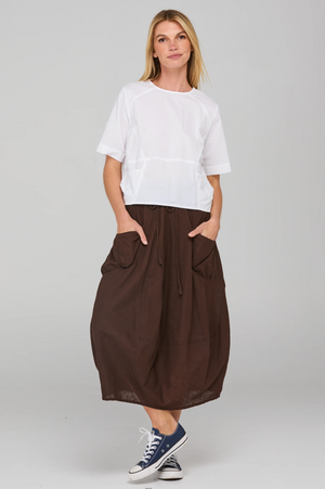 Boom Shankar Guru Skirt in Ground Coffee