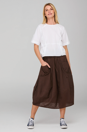 Boom Shankar Guru Skirt in Ground Coffee