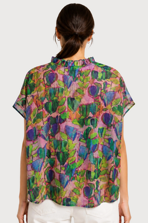 JJ Sisters Florence Swiss Cotton Top in Pink Multi