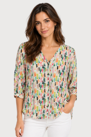 JJ Sisters Willow Swiss Cotton Top in Paint Swatches