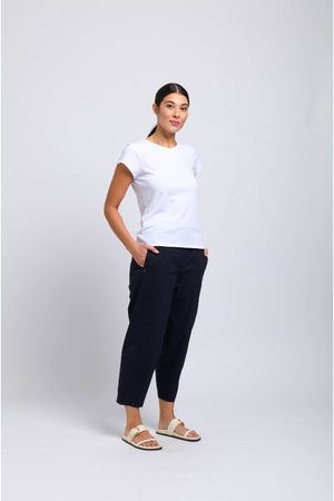 Foil Pump It Up Trapeze Pant in True Navy